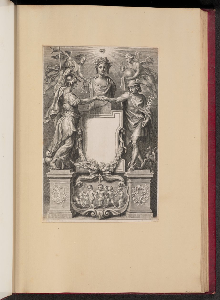 Titelpagina voor Frederik de Marselaer, Legatvs door Cornelis Galle II after Sir Peter Paul Rubens