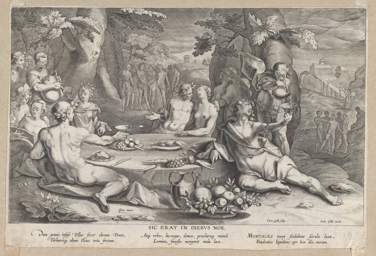 De zondigheid van de mensheid, eind 16e-begin 17e eeuw door Cornelis Galle I