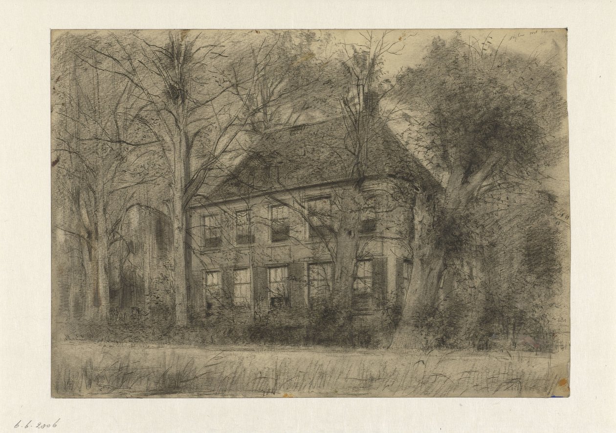 Oude woning aan het Gein door Cornelis Gerardus 
