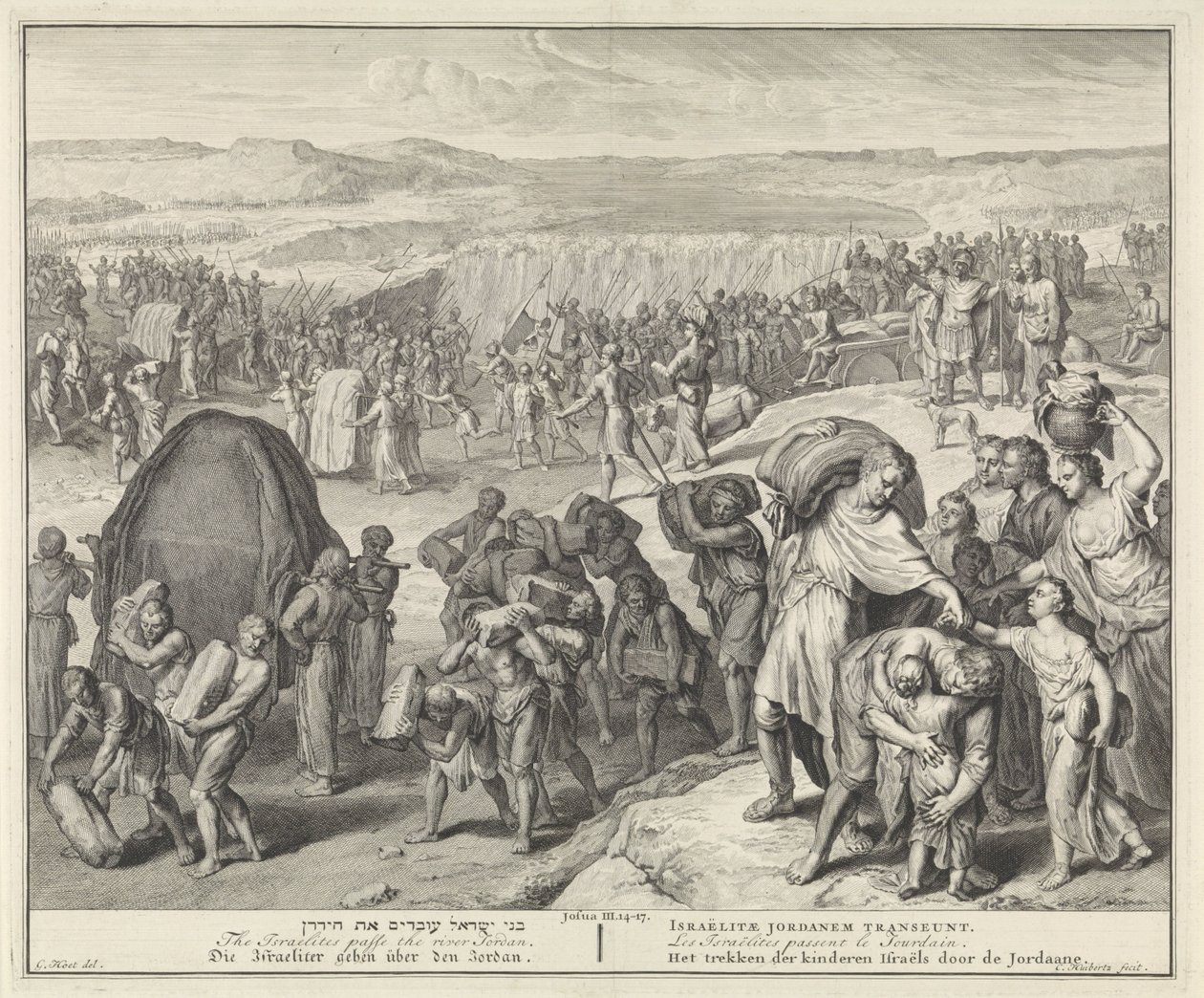 Overtocht over de Jordaan door Cornelis Huyberts