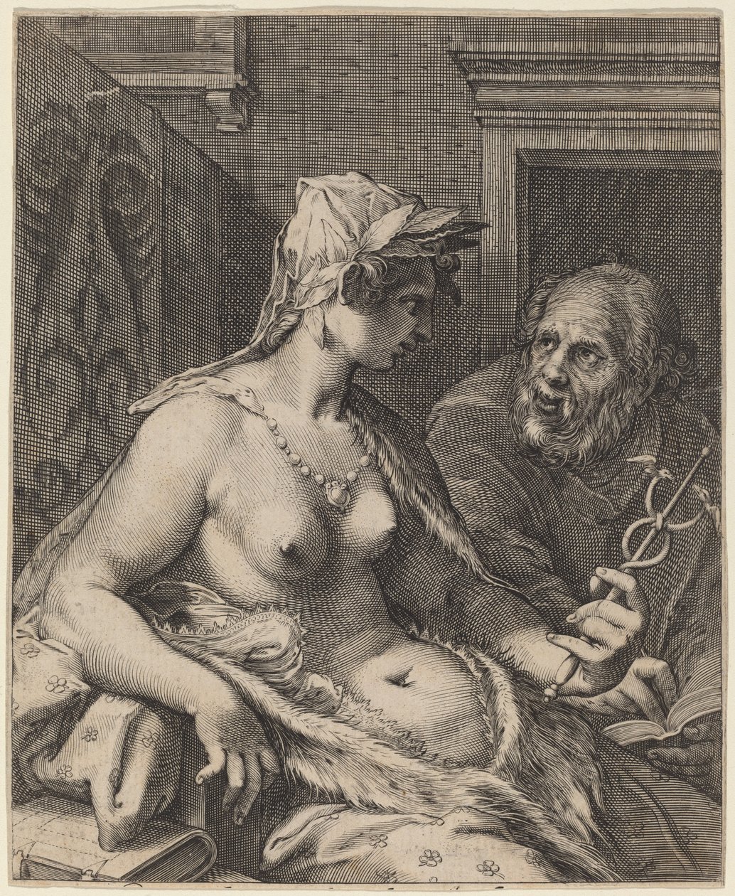Poëzie door Cornelis Jacobsz Drebbel, after Hendrik Goltzius