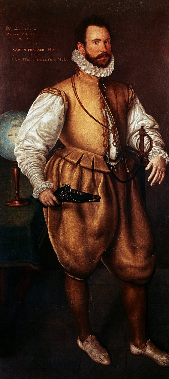 Portret van Martin Frobisher, ca. 1577 door Cornelis Ketel