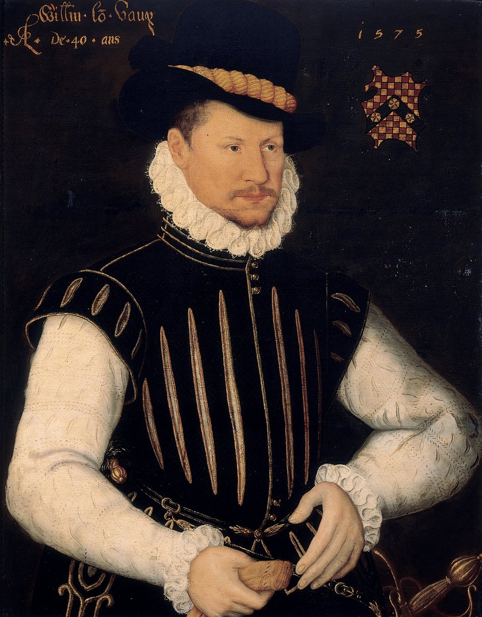 Portret van een heer, 1575 door Cornelis Ketel