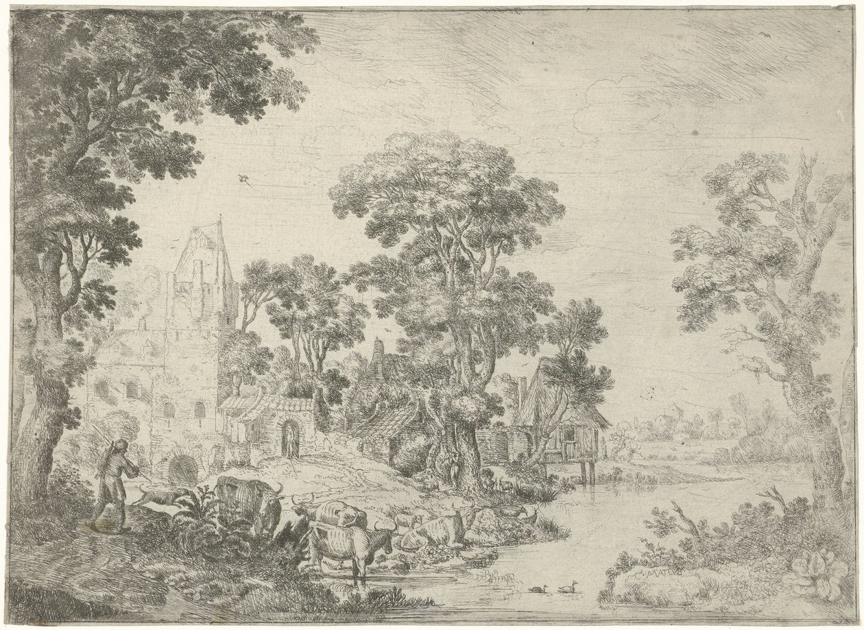 Terugkomst van de jager door Cornelis Matthieu
