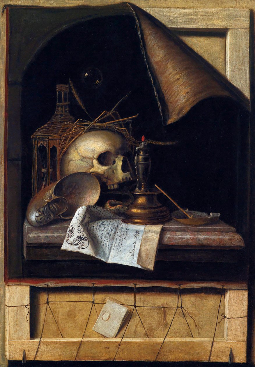 Vanitas Stilleven door Cornelis Norbertus Gysbrechts