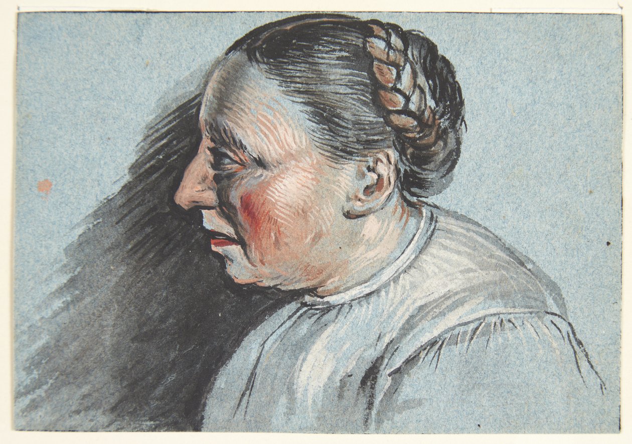 Borstbeeld van een boerin door Cornelis Pietersz Bega