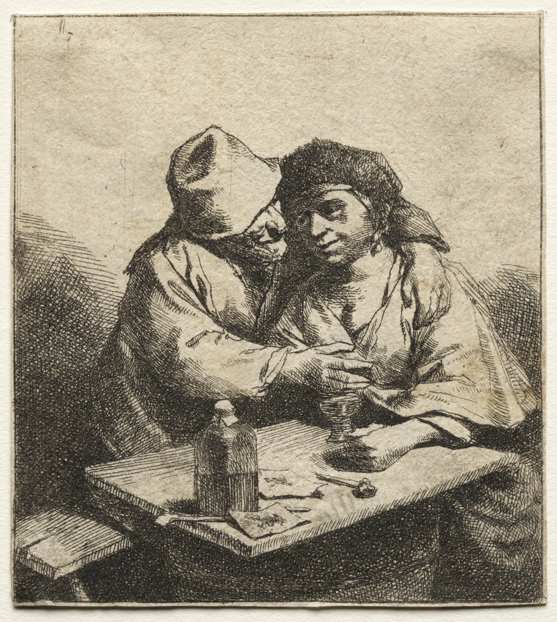 Het verliefde paar door Cornelis Pietersz Bega