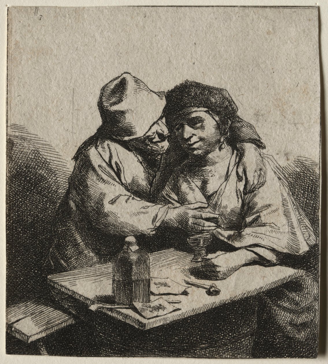 Het verliefde paar door Cornelis Pietersz Bega