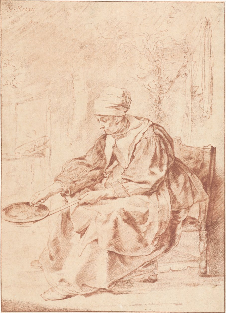 Pannenkoekenbakster door Cornelis Ploos van Amstel