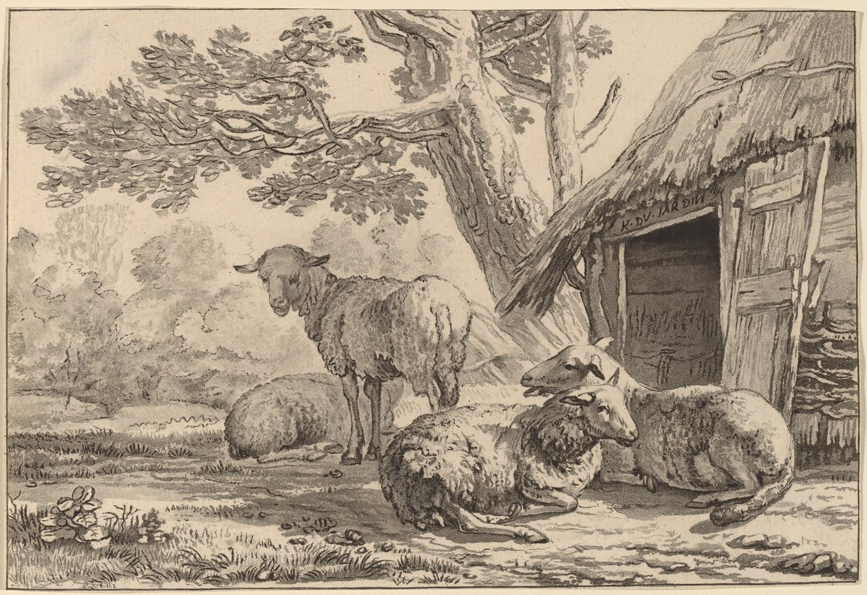 Schapenkooi door Cornelis Ploos van Amstel