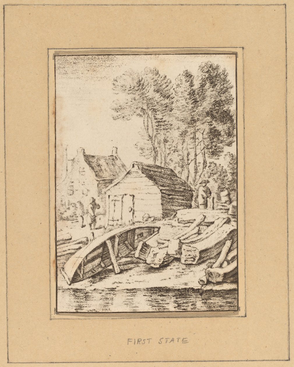 Scheepswerf door Cornelis Ploos van Amstel