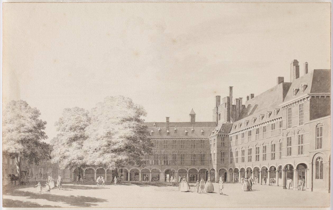 Het Binnenhof in Den Haag door Cornelis Pronk
