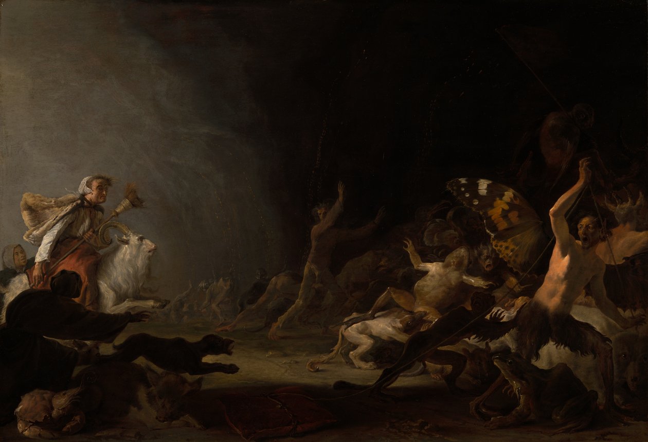 Een heksensabbat door Cornelis Saftleven