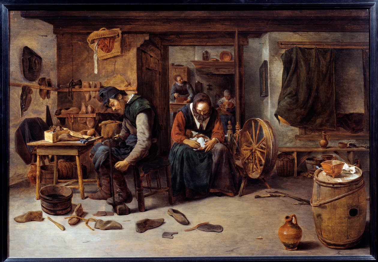 Savetier Interieur door Cornelis Schack