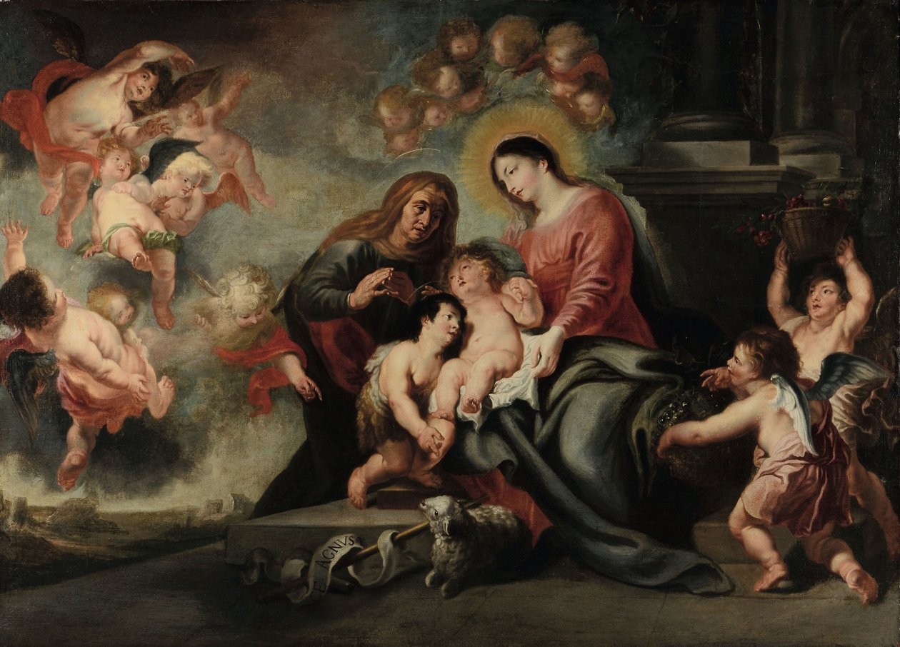 Maagd en kind met Sint-Anne door Cornelis Schut