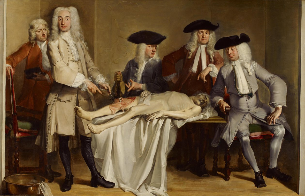 Anatomische les van Dr. Willem Röell door Cornelis Troost