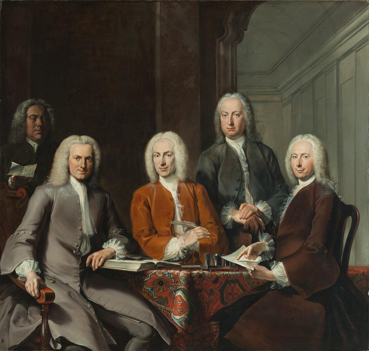 De regenten van het Oudezijds Huiszittenhuis door Cornelis Troost
