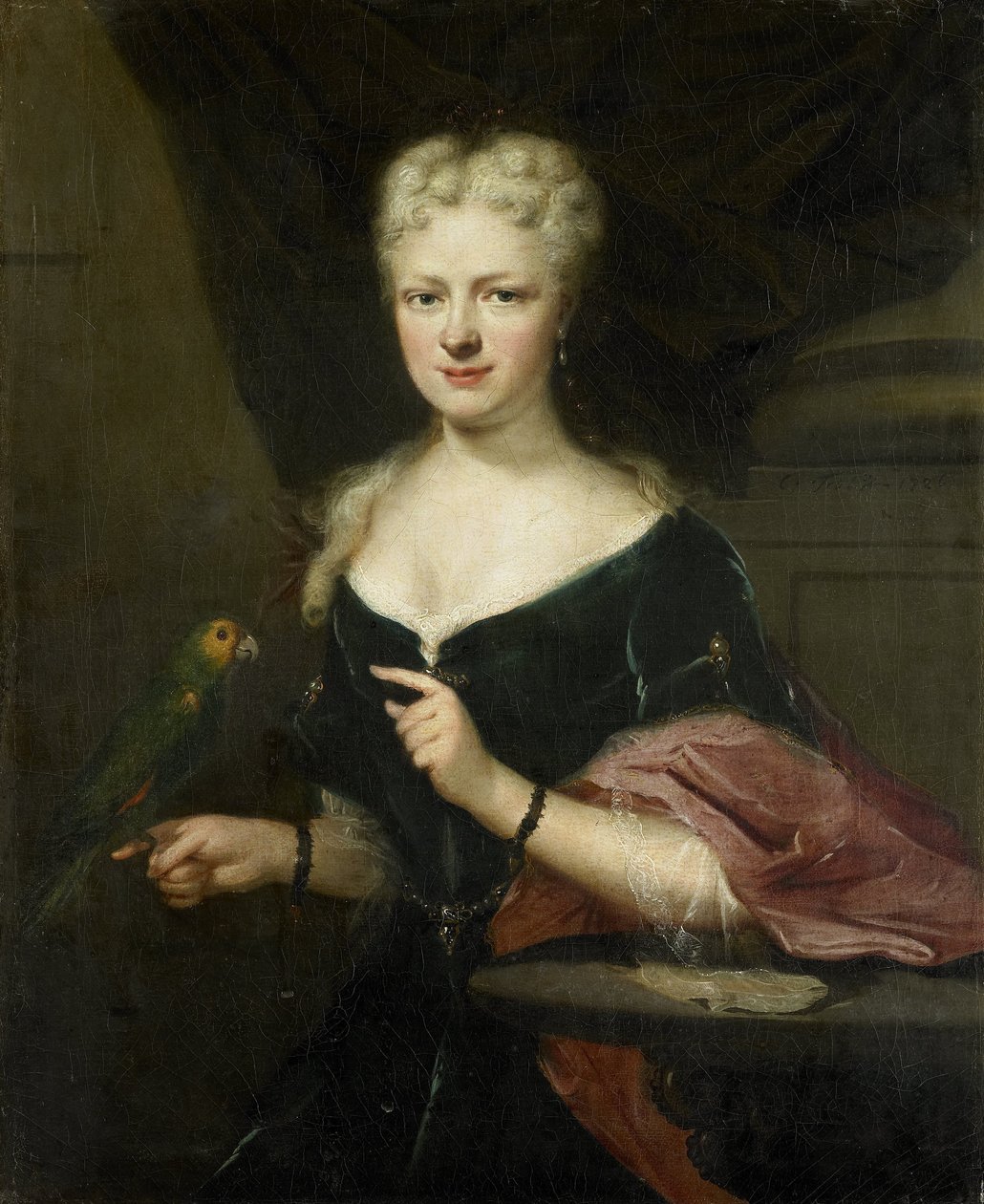 Portret van Maria Magdalena Stavenisse, vrouw van Jacob de Witte van Elkerzee, raadslid van Zierikzee door Cornelis Troost
