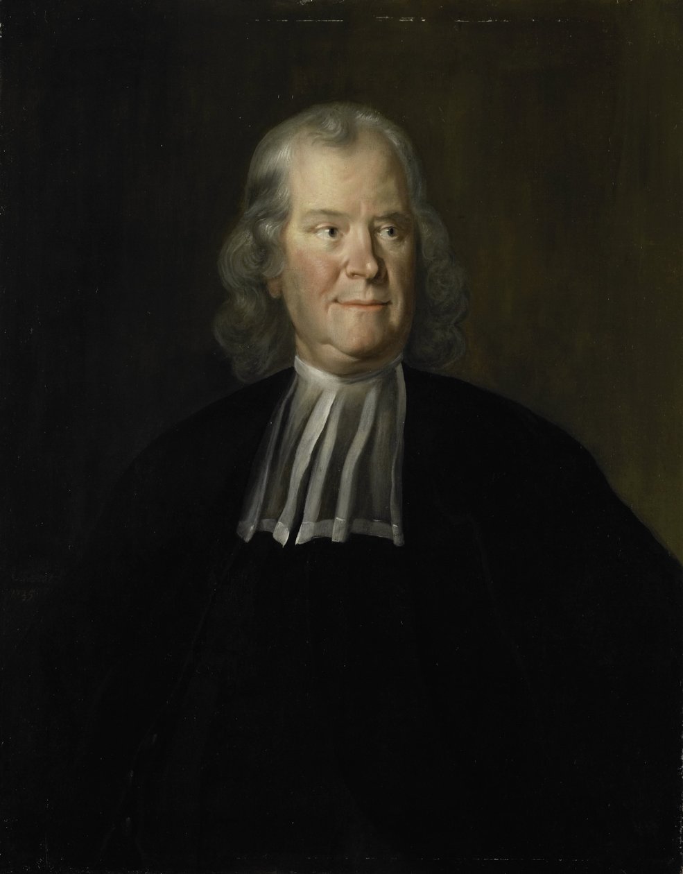 Portret van de arts Herman Boerhaave, professor aan de Universiteit van Leiden door Cornelis Troost
