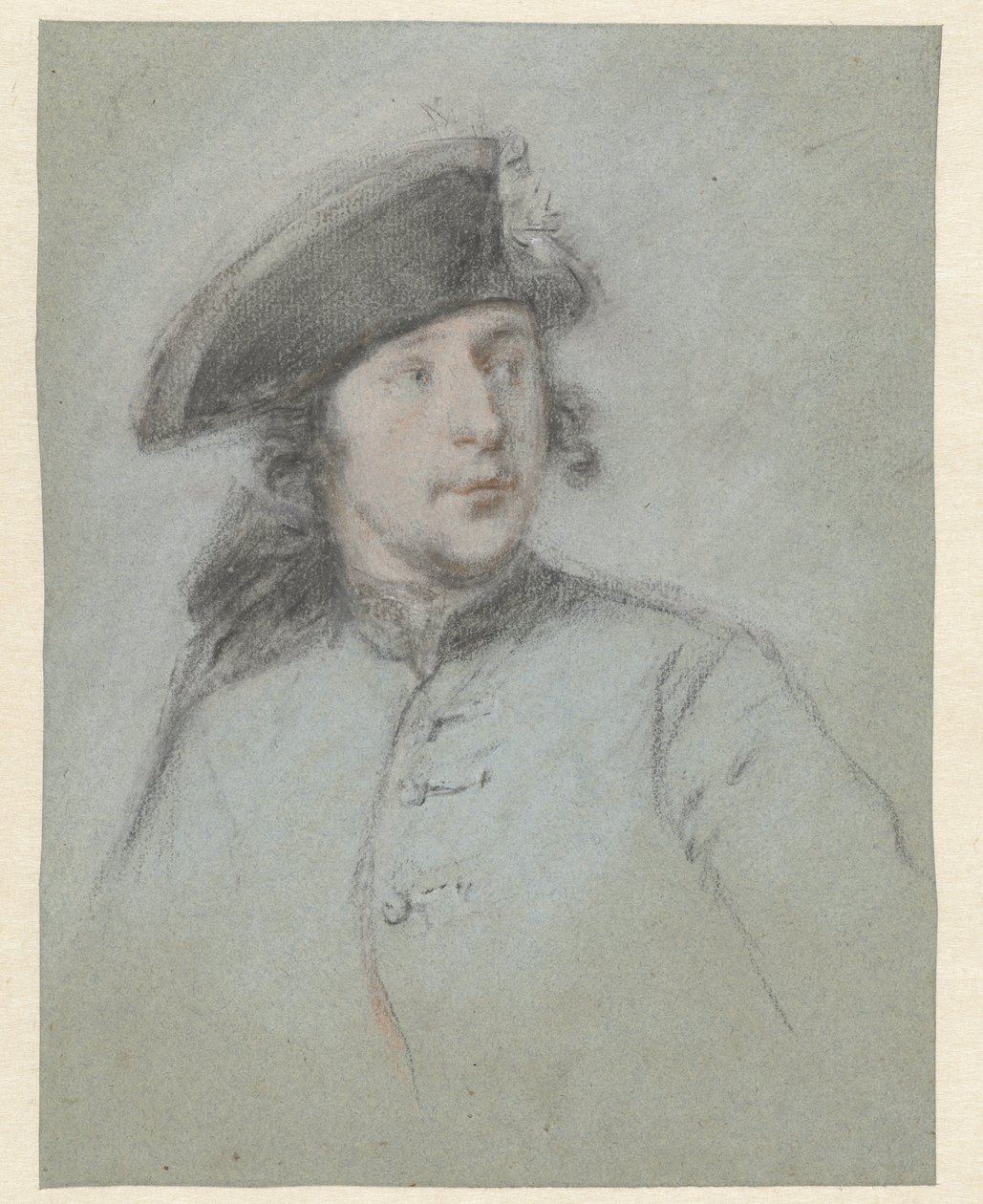 Portret van Ludolf Bakhuysen de jonge door Cornelis Troost