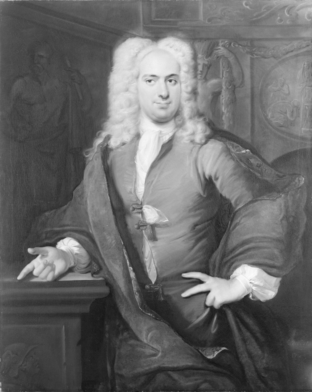Portret van een man door Cornelis Troost