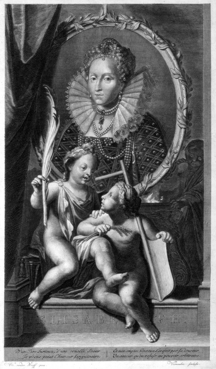 Elizabeth I, Koningin van Engeland en Ierland door Cornelis Vermeulen