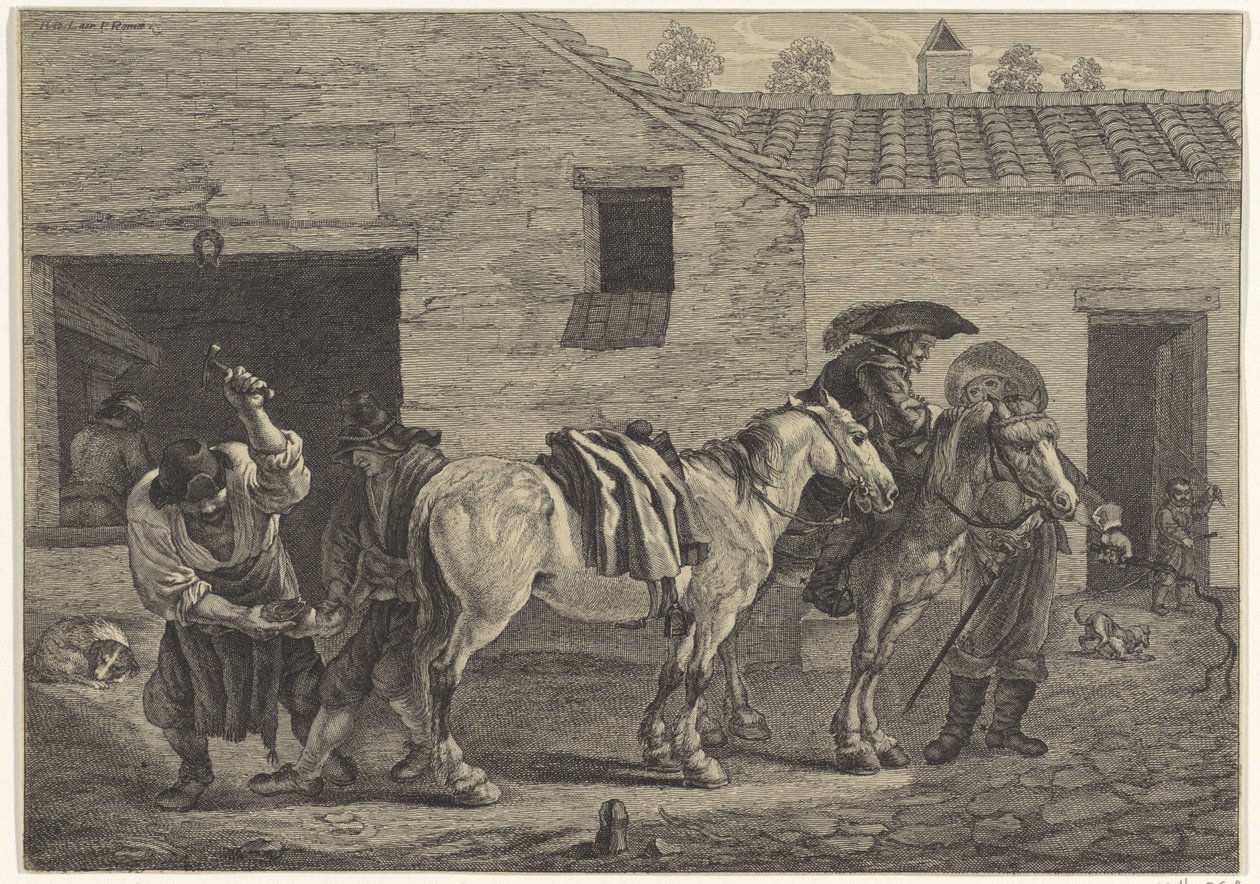 Hoefsmid door Cornelis Visscher (II)