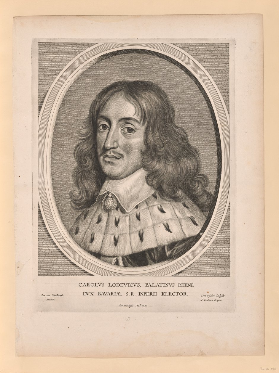 Charles Louis, graaf Palatijn, van Effigies Variae... door Cornelis Visscher