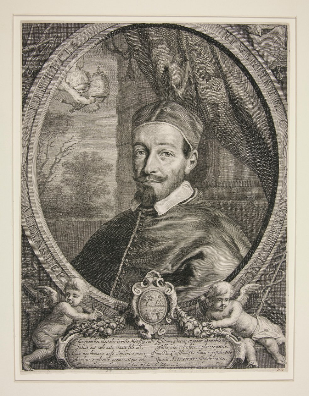 Paus Alexander VII, Fabio Chigi (1599-1667) door Cornelis Visscher