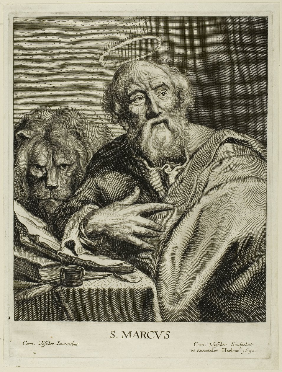 Marcus, uit De vier evangelisten door Cornelis Visscher