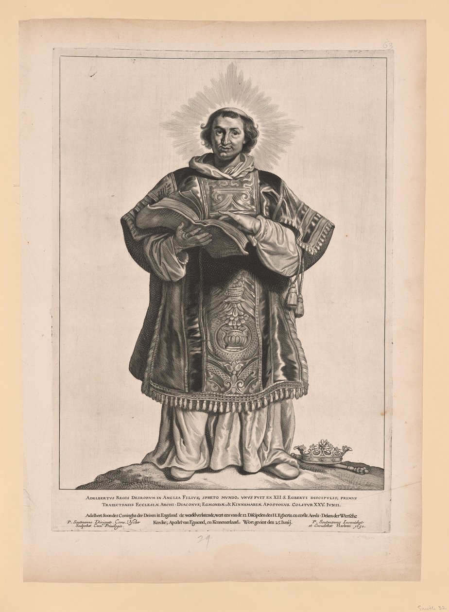 Sint Werenfridus, van Heiligen van Noord- en Zuid-Nederland door Cornelis Visscher