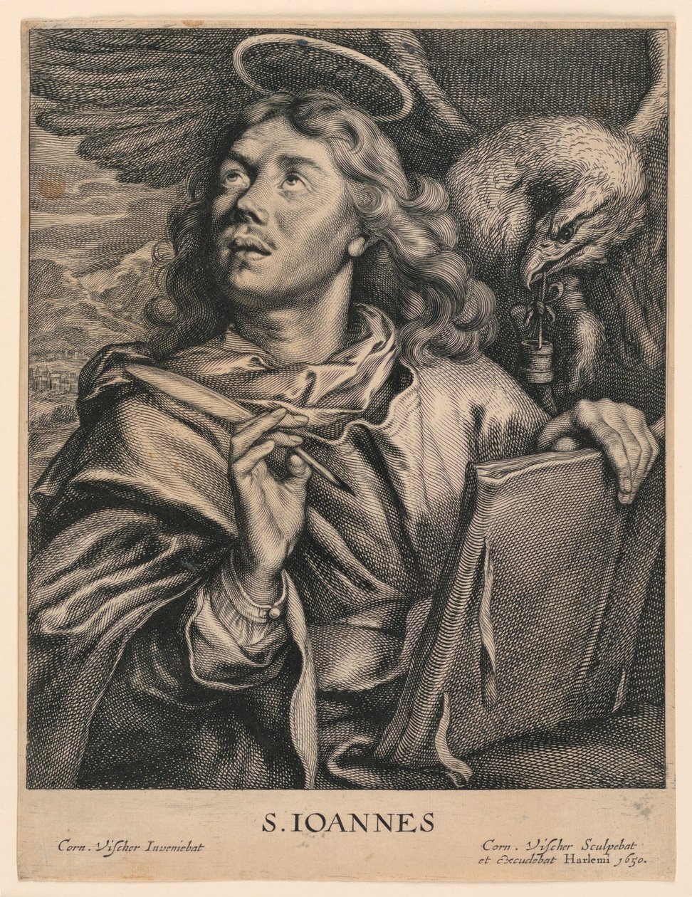 Sint Jan de Evangelist (S. Ioannes) door Cornelis Visscher