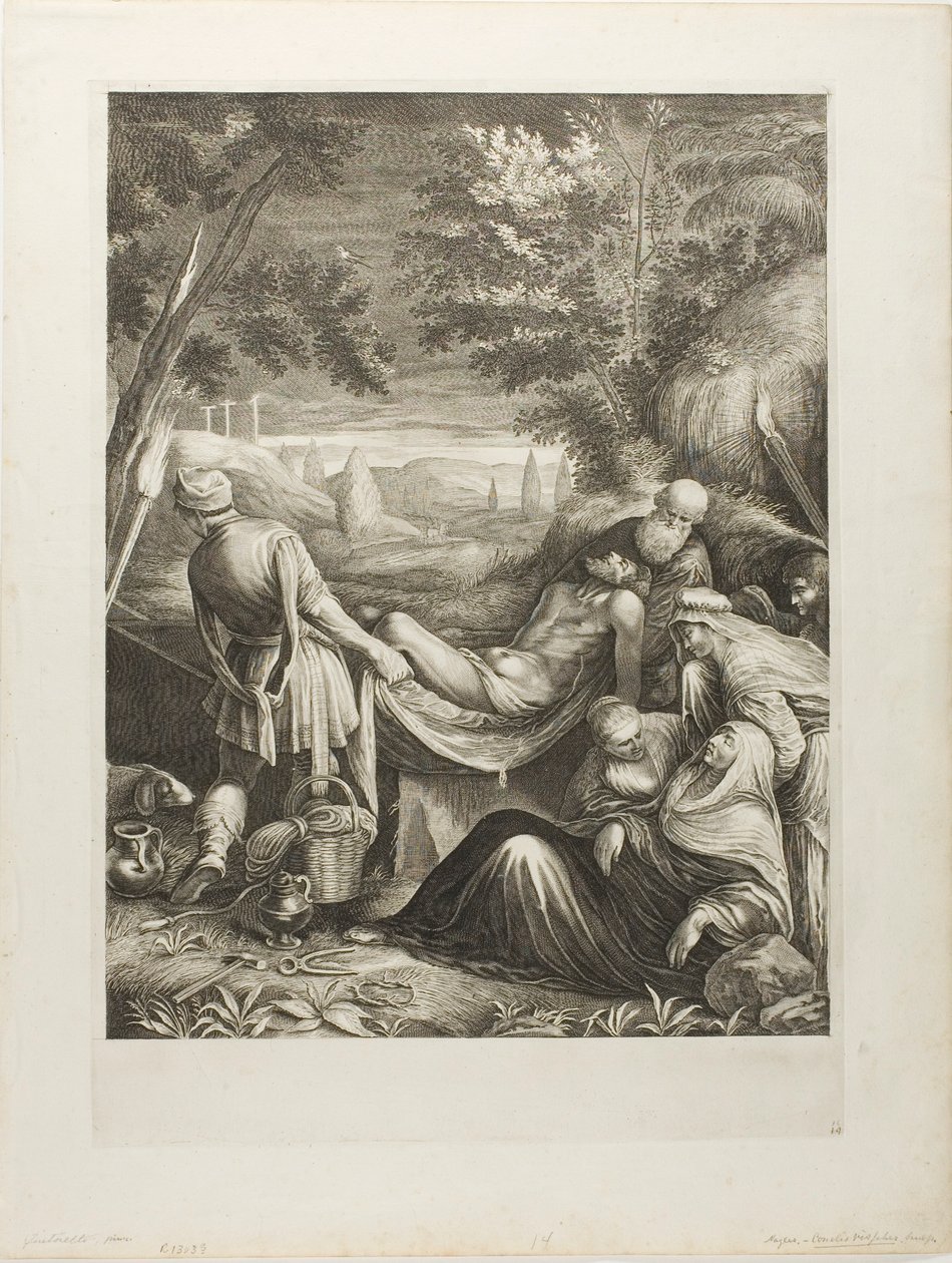 De graflegging door Cornelis Visscher