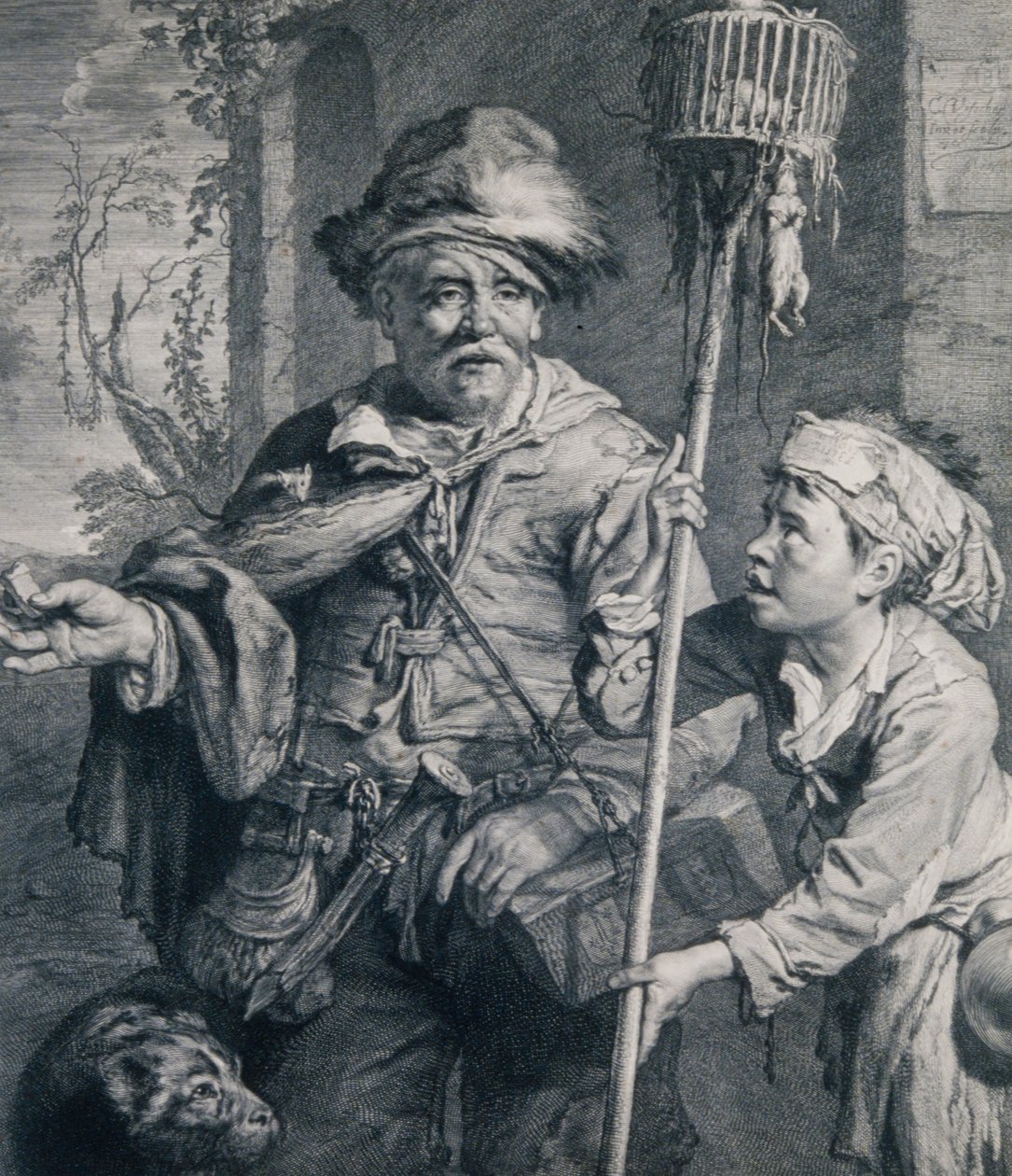 De verkoper van rattengif door Cornelis Visscher