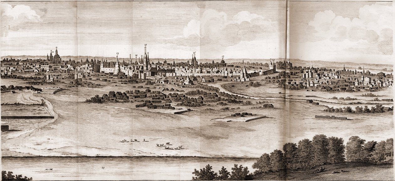 Moskou Uit: Voyages par la Moscovie, en Perse, et aux Index orientales door Cornelis de Bruijn