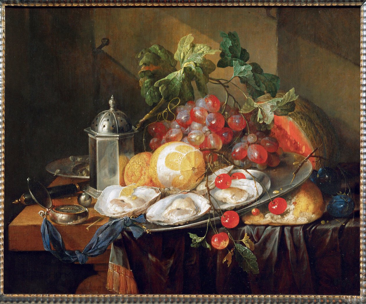 Ontbijt stilleven (schilderij) door Cornelis de Heem