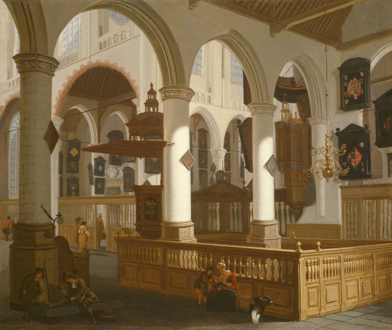 De Oude Kerk, Delft door Cornelis de Man