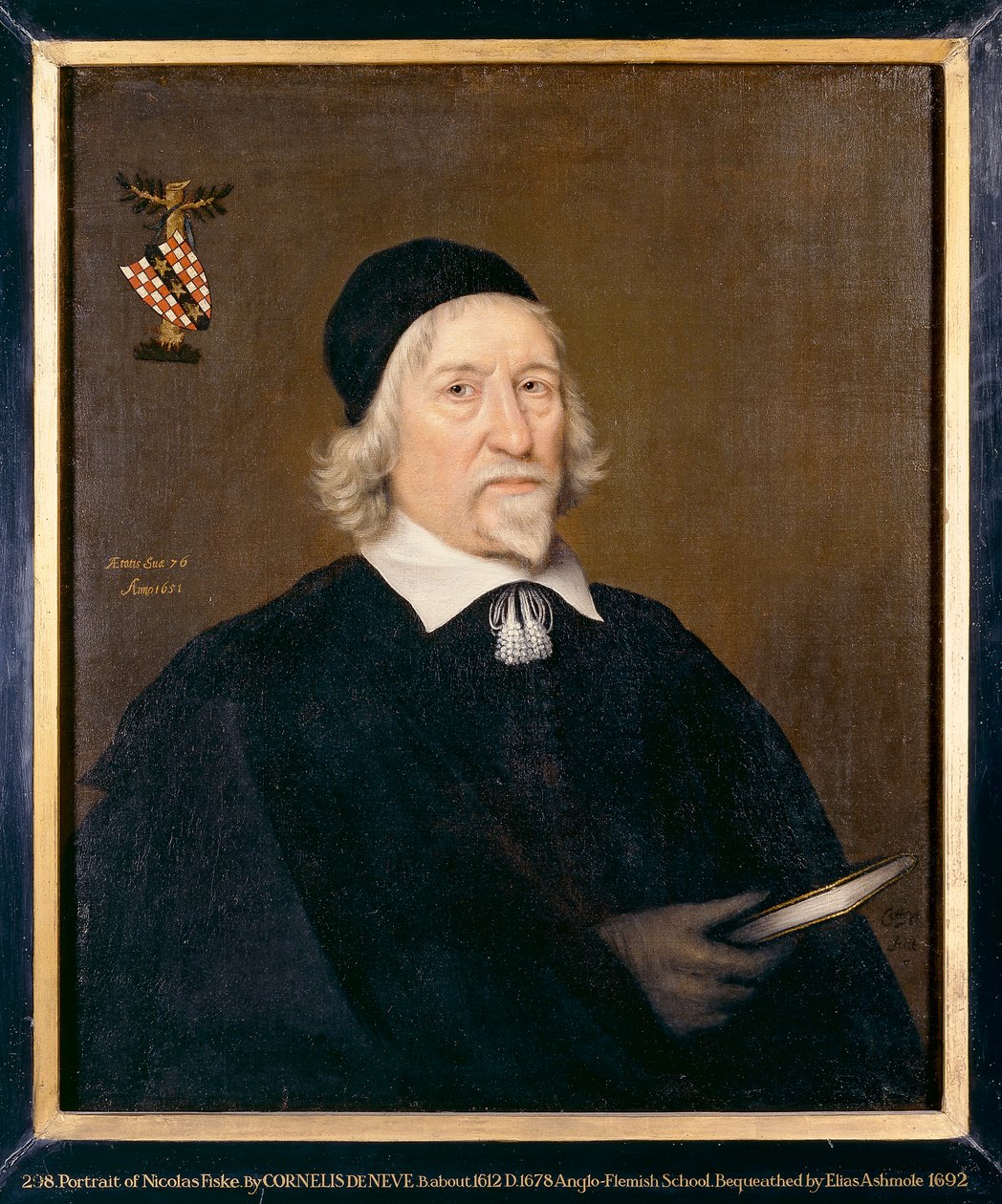 Portret van een man, genaamd Nicholas Fiske, 1651 door Cornelis de Neve