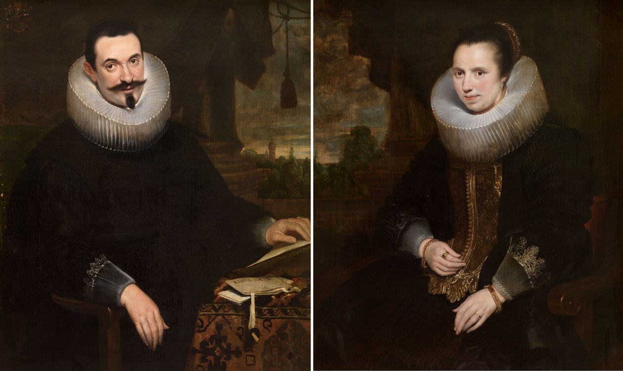 Barthel Van den Berghe en zijn vrouw Elisabeth Hoegaerts door Cornelis de Vos