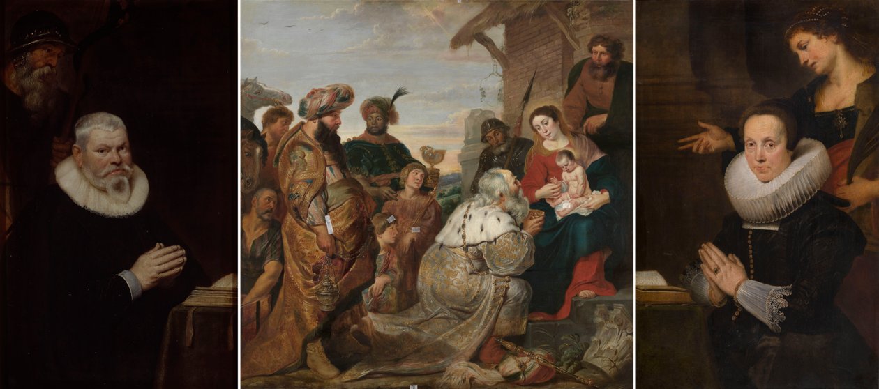 Epitafium van Willem van Meerbeeck en zijn vrouw Barbara Kegeleers door Cornelis de Vos