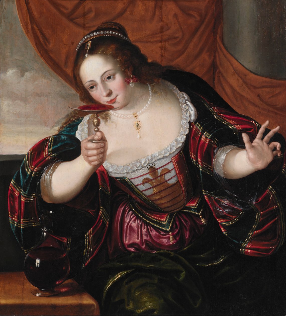 Portret van een dame door Cornelis de Vos