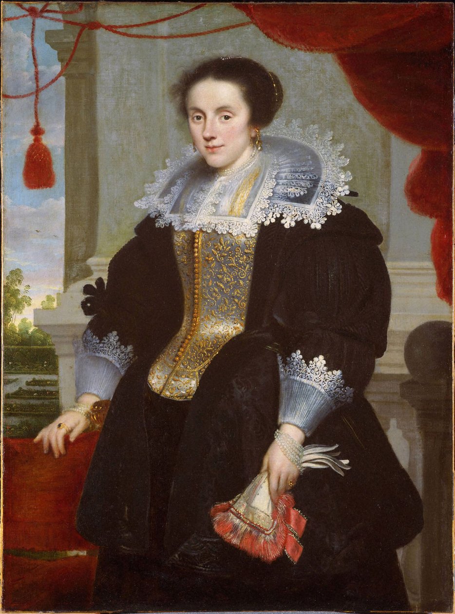 Portret van een dame door Cornelis de Vos
