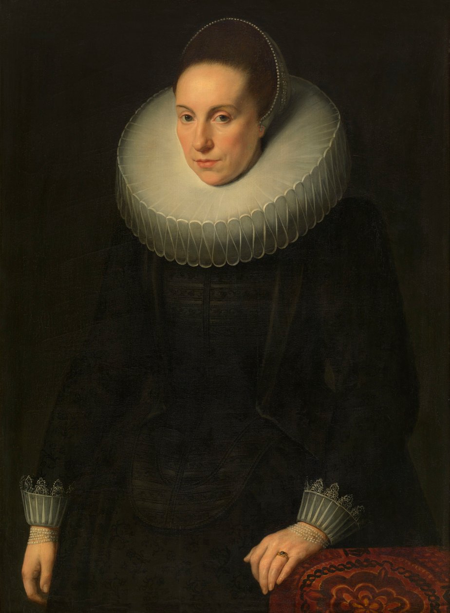 Portret van een vrouw door Cornelis de Vos