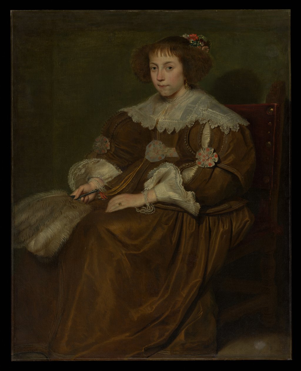 Portret van een jonge vrouw door Cornelis de Vos