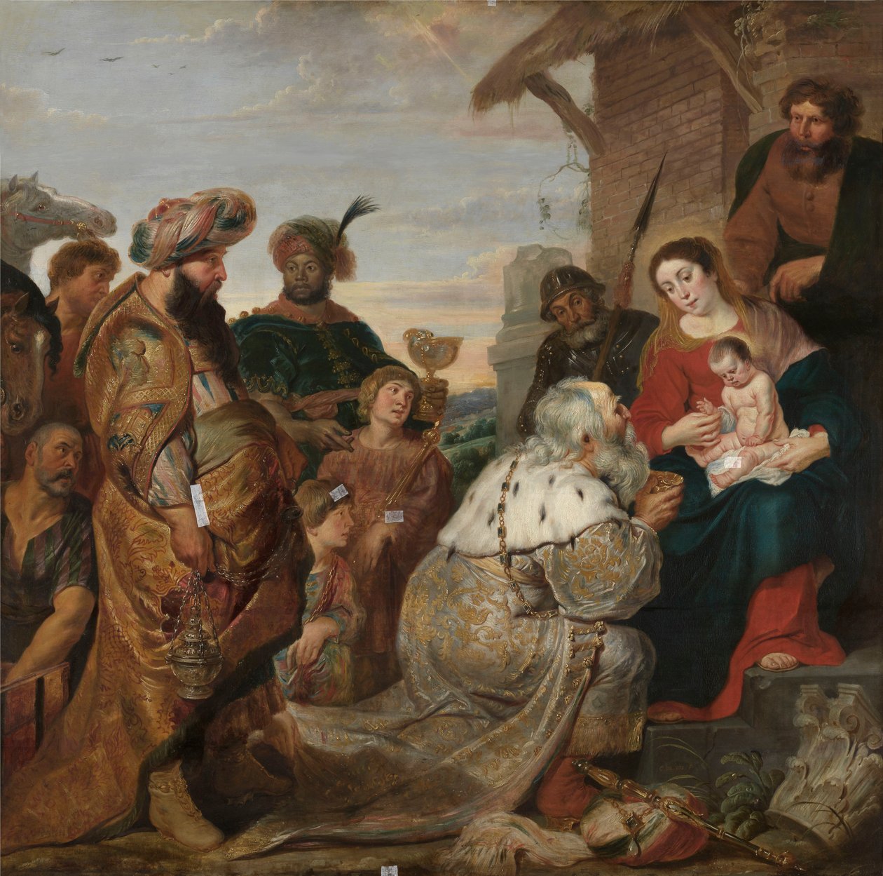 De aanbidding der wijzen door Cornelis de Vos