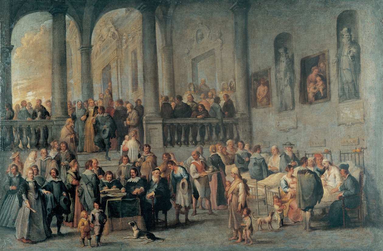 De Zieken Bezoeken door Cornelis de Wael