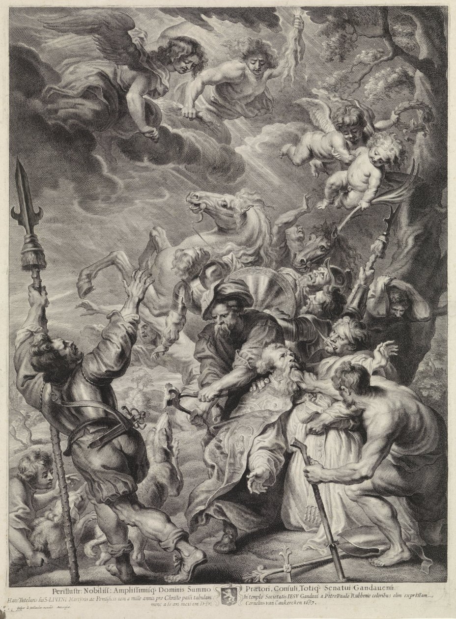De marteling van de H. Livinus door Cornelis van Caukercken