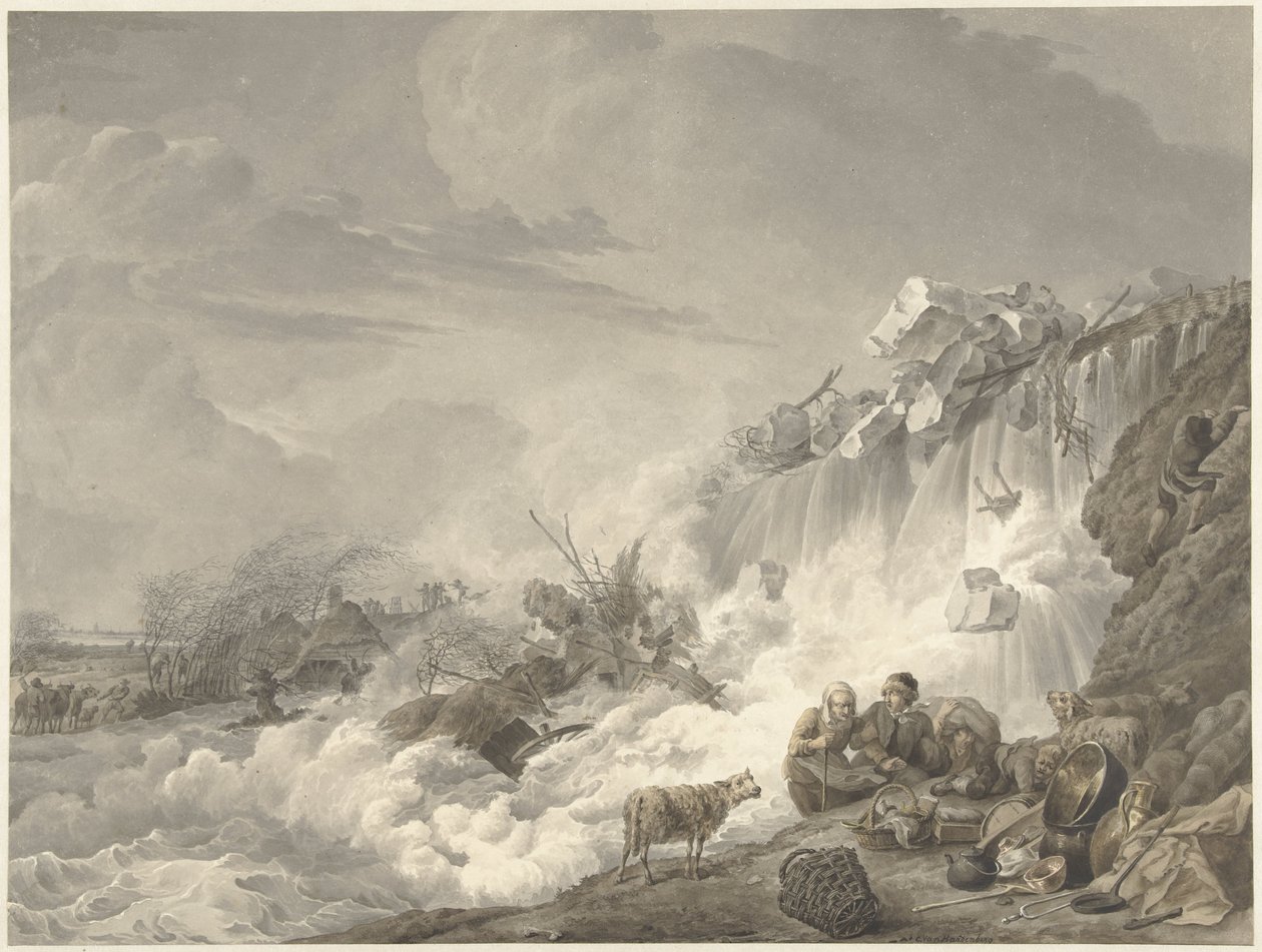 Dijkbreuk door Cornelis van Hardenbergh
