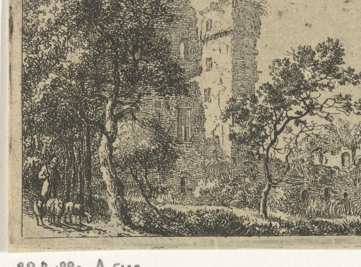 Ruïne van kasteel de Haar door Cornelis van Hardenbergh