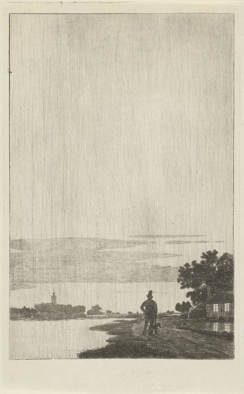 De komeet van Donati, 1858 door Cornelis van der Griendt